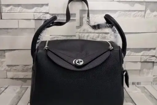 Hermes Lindy Small Bag Leather Black