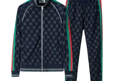 Gucci GG Monogram Tracksuits Dark Blue
