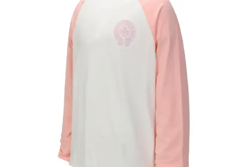 Chrome Hearts Horseshoe Baseball Shirt Pink/White