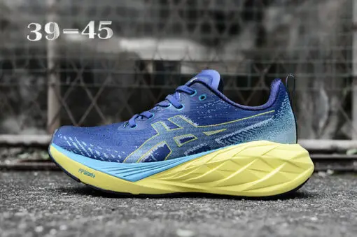ASICS Novablast 4 Blue & Yellow