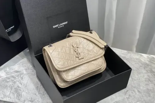 Saint Laurent Niki Medium Bag Cream Calfskin