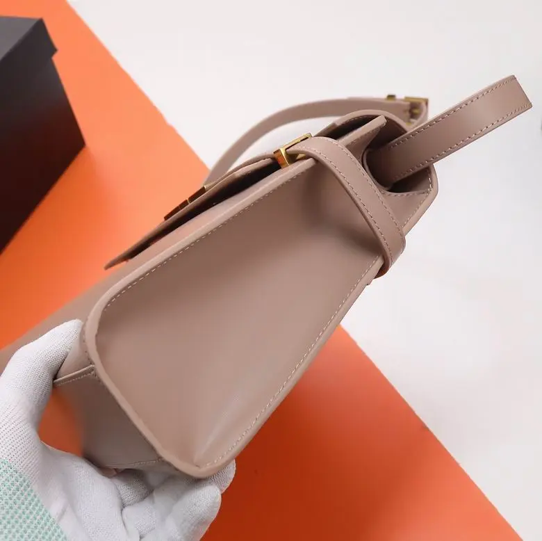 YSL Manhattan Baguette Calfskin Shoulder Bag Rose Gold 2026 | Drip Kickz YSL Manhattan Baguette Calfskin Shoulder Bag Rose Gold - Image 2