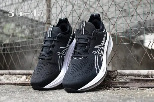 ASICS GEL-NIMBUS 26 Black & White 2026 | Drip Kickz ASICS GEL-NIMBUS 26 Black & White - Image 2