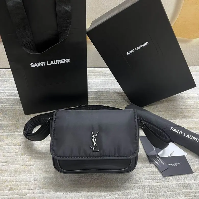 YSL Saint Laurent Niki Messenger In Econyl Black 2026 | Drip Kickz YSL Saint Laurent Niki Messenger In Econyl Black