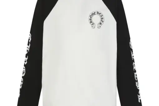 Chrome Hearts Scroll Label Long Sleeve Sweatshirt White/Black