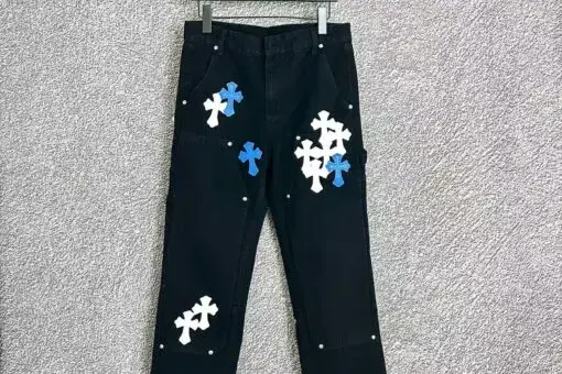 Chrome Hearts Cross Patch Carpintero Negro Jeans