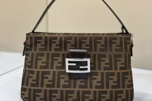 Fendi Armpit Bag Brown Black