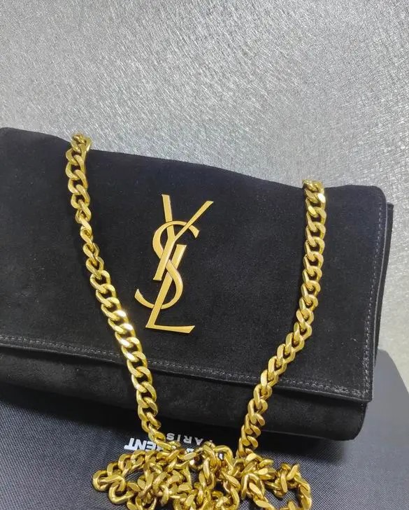 YSL Kate Medium Reversible Shoulder Black 2026 | Drip Kickz YSL Kate Medium Reversible Shoulder Black - Image 2