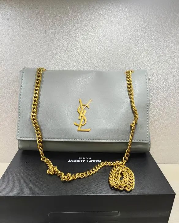 YSL Kate Medium Chain Bag Sky Blue 2026 | Drip Kickz YSL Kate Medium Chain Bag Sky Blue - Image 3