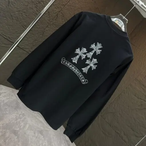 Chrome Hearts long-Sleeved Sweater Black 2026 | Drip Kickz Chrome Hearts long-Sleeved Sweater Black - Image 2