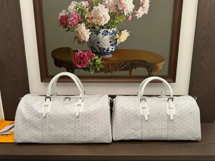 Goyard Boston Bag White 2026 | Drip Kickz Goyard Boston Bag White Front View