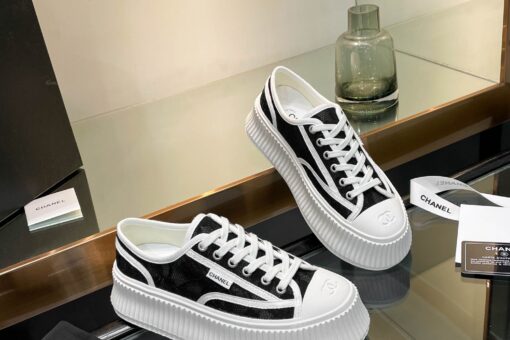 Chanel Sneakers Sold Black & White