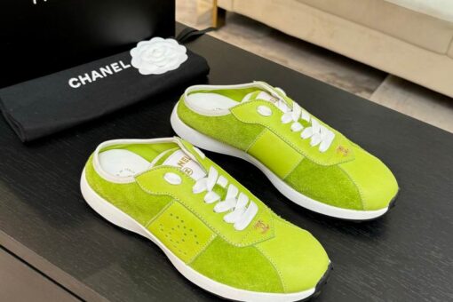 Chanel Sneakers Lime Green