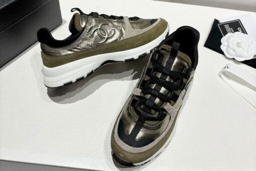 Chanel 25A Casual Sneakers Lavender Blue