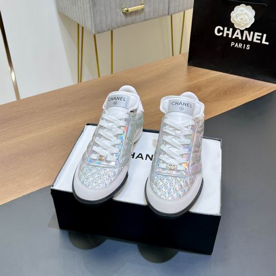 Chanel Sneakers Silver & White. 2026 | Drip Kickz Chanel Sneakers Silver & White. - Image 2