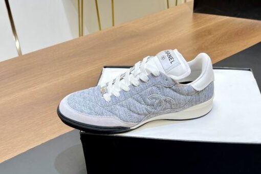 Chanel Sneakers Blue Mixed Fibers