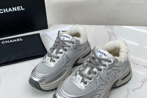 Chanel Athletic Sneakers Sliver