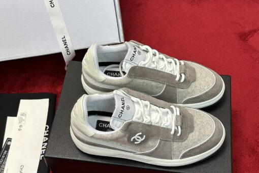Chanel CC Logo Sneakers Brown