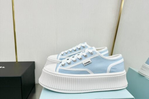 Chanel Sneakers Light Blue & White