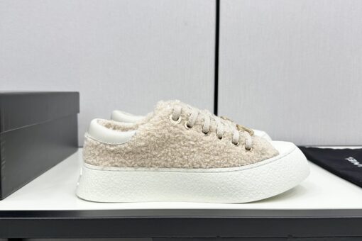 Chanel Tweed Sneakers Beige
