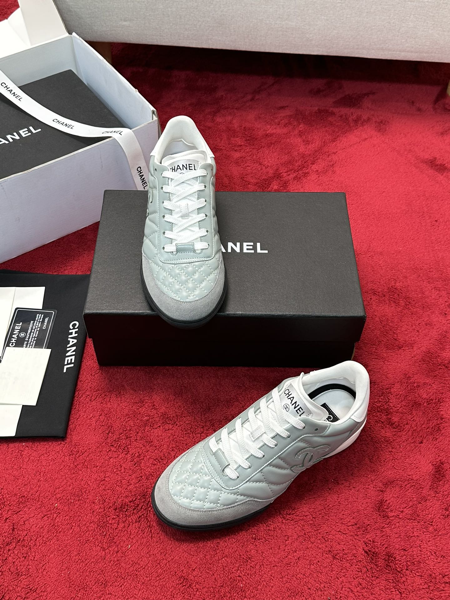 Chanel Sneakers Light Blue 2026 | Drip Kickz Chanel Sneakers Light Blue - Image 2