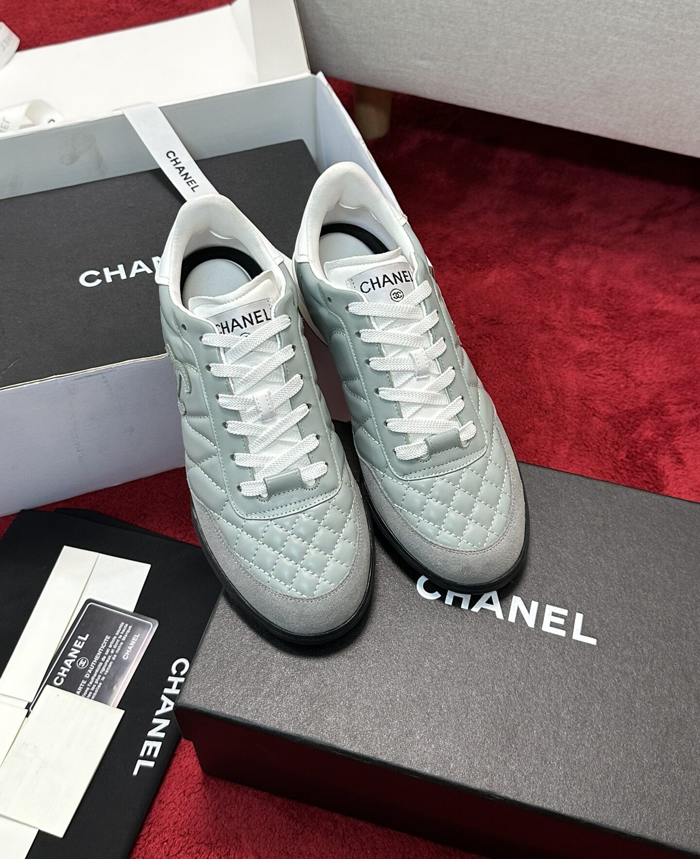 Chanel Sneakers Light Blue 2026 | Drip Kickz Chanel Sneakers Light Blue