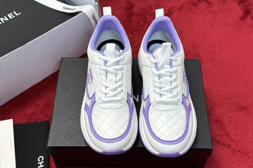 Chanel Sneakers White Mix Iris Purple