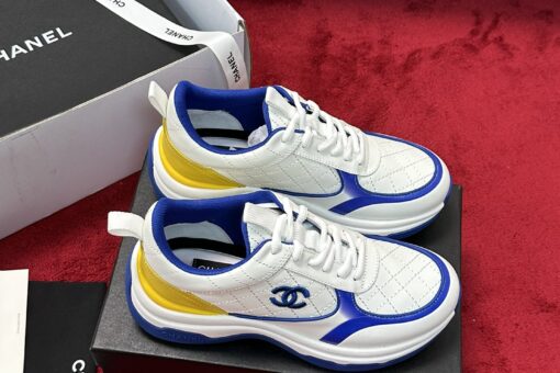 Chanel Sneakers Blue And White
