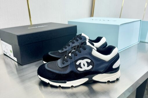 Chanel Sneakers Navy and White
