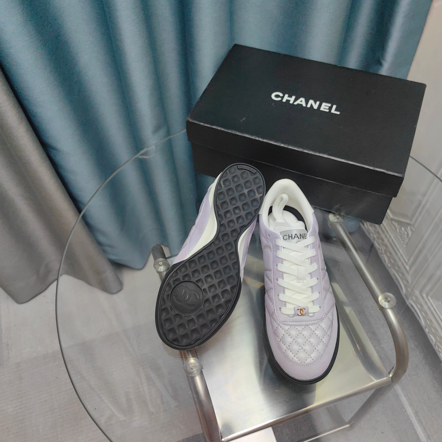Chanel Sneakers Light Purple 2026 | Drip Kickz Chanel Sneakers Light Purple - Image 2