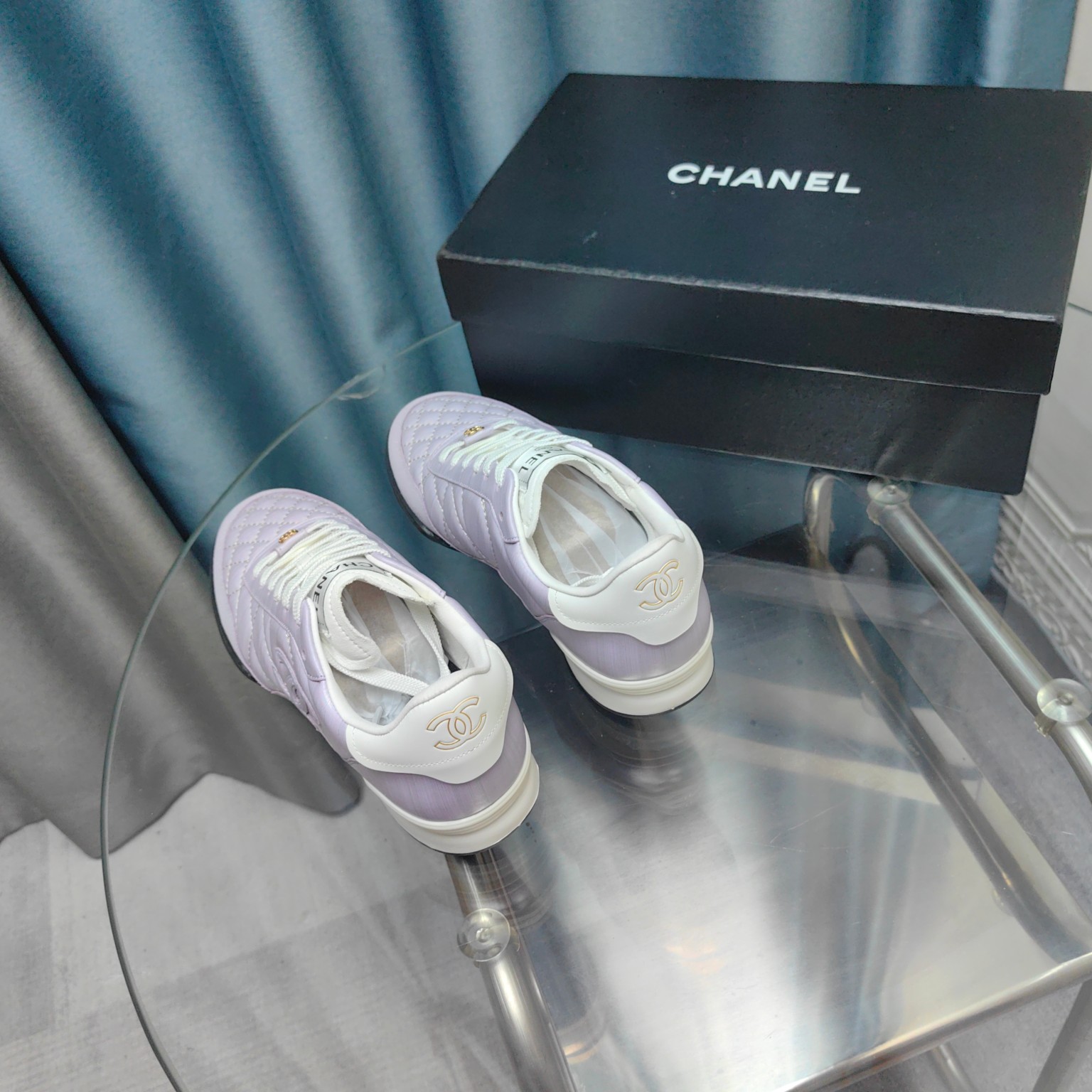 Chanel Sneakers Light Purple 2026 | Drip Kickz Chanel Sneakers Light Purple - Image 3