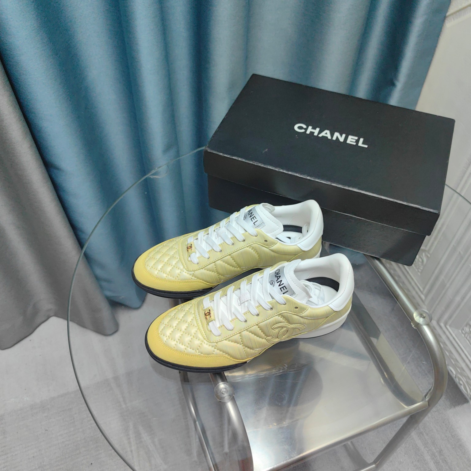 Chanel Sneakers Light Yellow 2026 | Drip Kickz Chanel Sneakers Light Yellow - Image 2