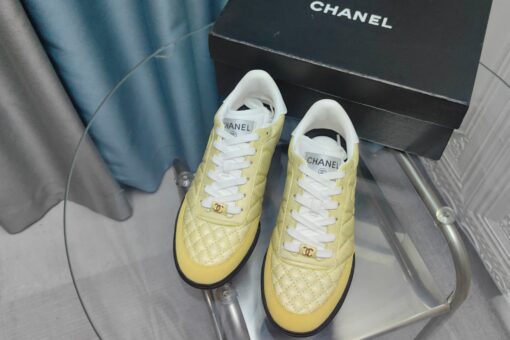 Chanel Sneakers Light Yellow