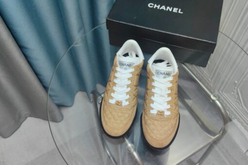 Chanel Sneakers Dark Beige