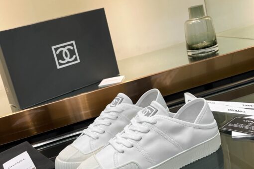 Chanel Trendora Sneakers Solid White