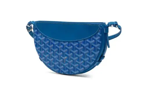Goyard Hirondelle Crossbody Bag Blue Front View