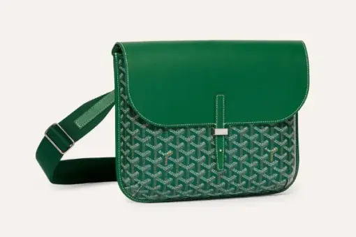 Goyard Coursier Messenger Bag Green Front View