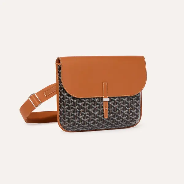 Goyard Coursier Messenger Bag Brown 2026 | Drip Kickz Goyard Coursier Messenger Bag Brown Front View