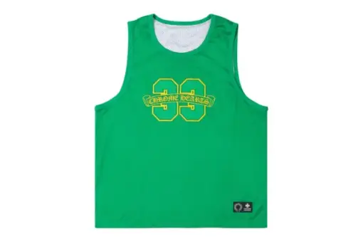 Chrome Hearts Mesh Reversible Basketball Jersey ‘Green/White’