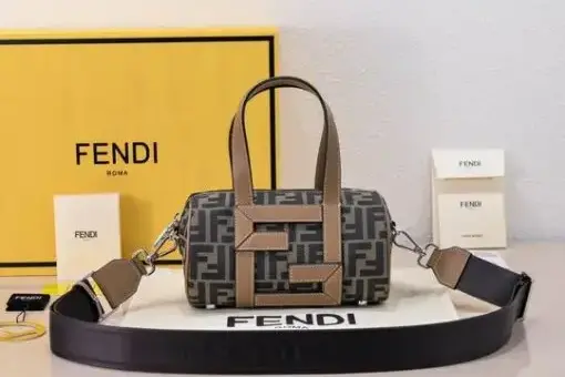 Fendi By The Way Mini Boston Bag – Luxury Designer Handbag in Compact Design.