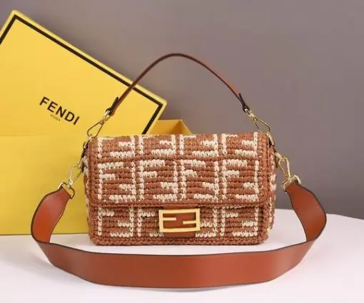 Fendi Baguette Bag Maroon Beige 2026 | Drip Kickz Fendi Baguette Bag Maroon Beige