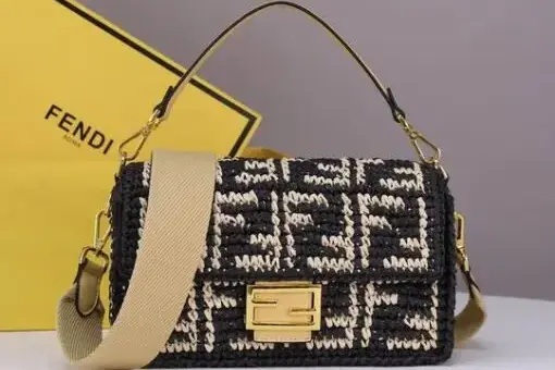 Fendi Baguette Bag Brown Beige