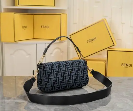 Fendi Baguette Bag Blue Black 2026 | Drip Kickz Fendi Baguette Bag Blue Black - Image 2