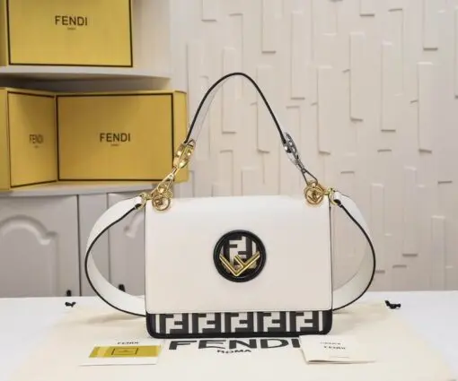 Fendi Bag White & Brown 2026 | Drip Kickz Fendi Bag White & Brown