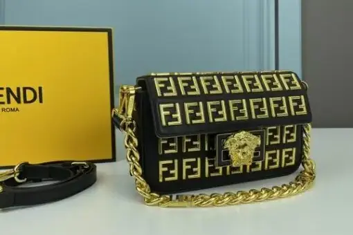 Fendi Bag Black & Golden M2