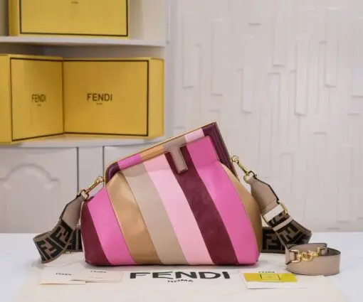 Fendi First Leather Bag with Multicolour inlay 2026 | Drip Kickz Fendi First Leather Bag with Multicolour inlay