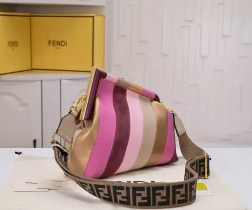 Fendi First Leather Bag with Multicolour inlay 2026 | Drip Kickz Fendi First Leather Bag with Multicolour inlay - Image 2