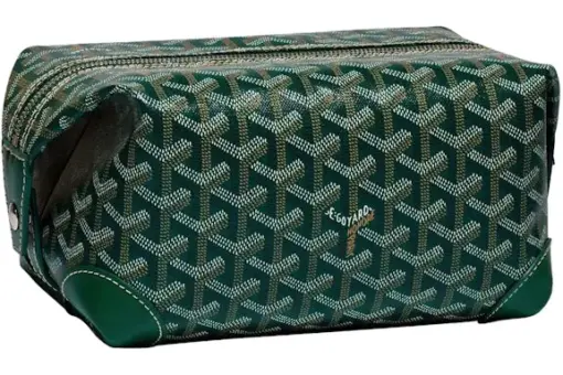 Goyard Boeing 25 Toilet Bag Green Front View