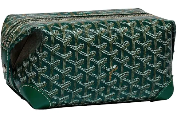 Goyard Boeing 25 Toilet Bag Green 2026 | Drip Kickz Goyard Boeing 25 Toilet Bag Green Front View