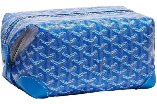 Goyard Boeing 25 Toilet Bag Sky Blue Front View